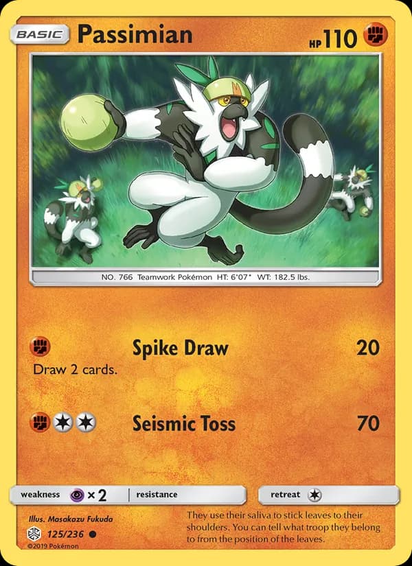 Passimian card in English