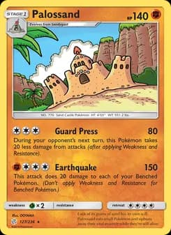 Palossand card in English