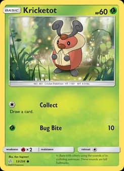 Kricketot card in English