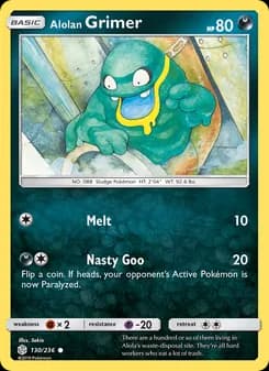 Alolan Grimer card in English