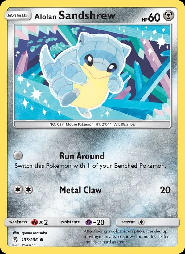 Alolan Sandshrew card in English