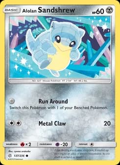 Alolan Sandshrew card in English