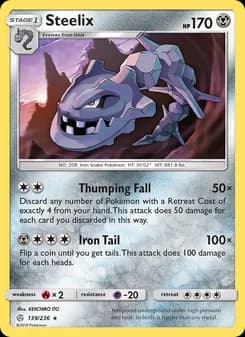 Steelix card in English