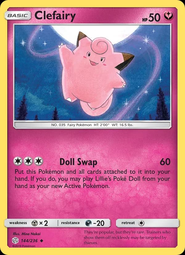 Clefairy card in English