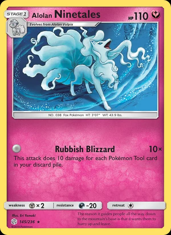 Alolan Ninetales card in English