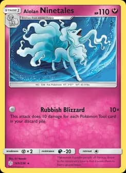 Alolan Ninetales card in English