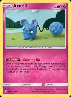 Azurill card in English