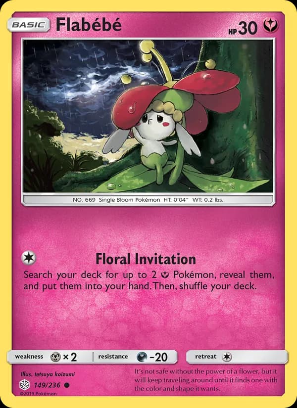 Flabébé card in English
