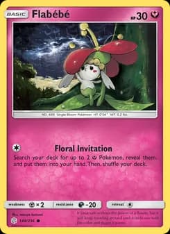 Flabébé card in English