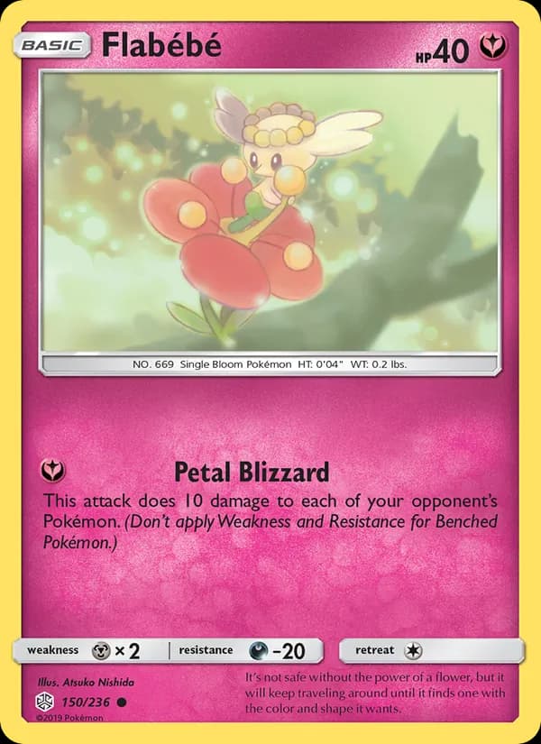 Flabébé card in English