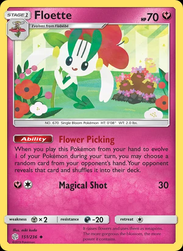 Floette card in English