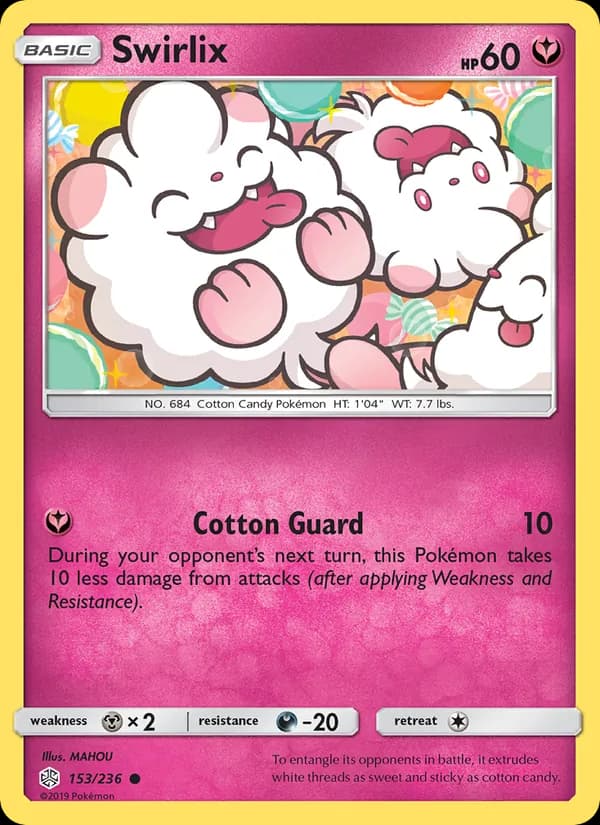 Swirlix card in English