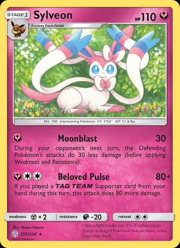 Sylveon card in English