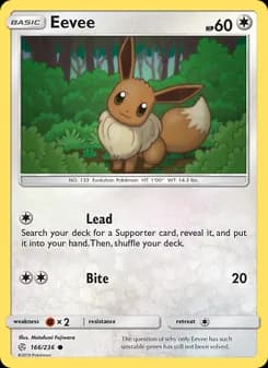 Eevee card in English