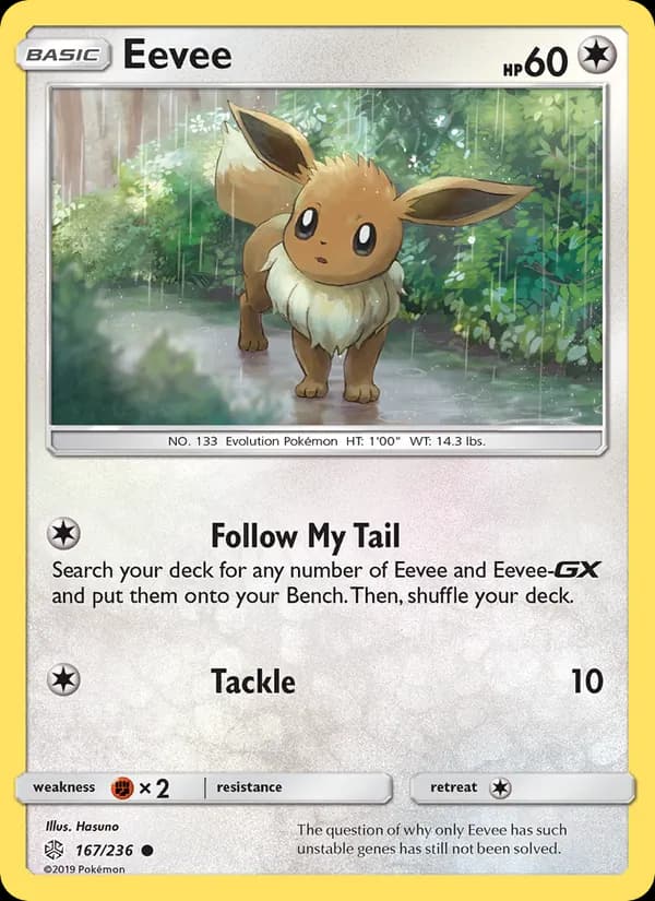 Eevee card in English