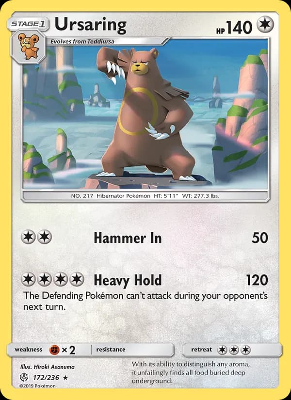 Ursaring card in English