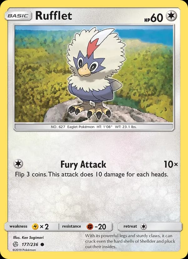 Rufflet card in English