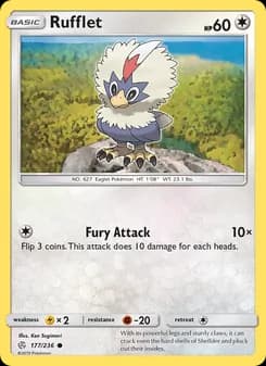 Rufflet card in English