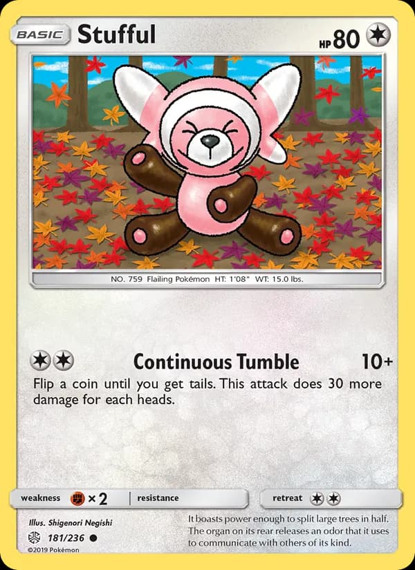 Stufful card in English