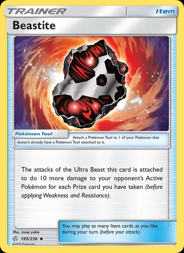 Beastite card in English