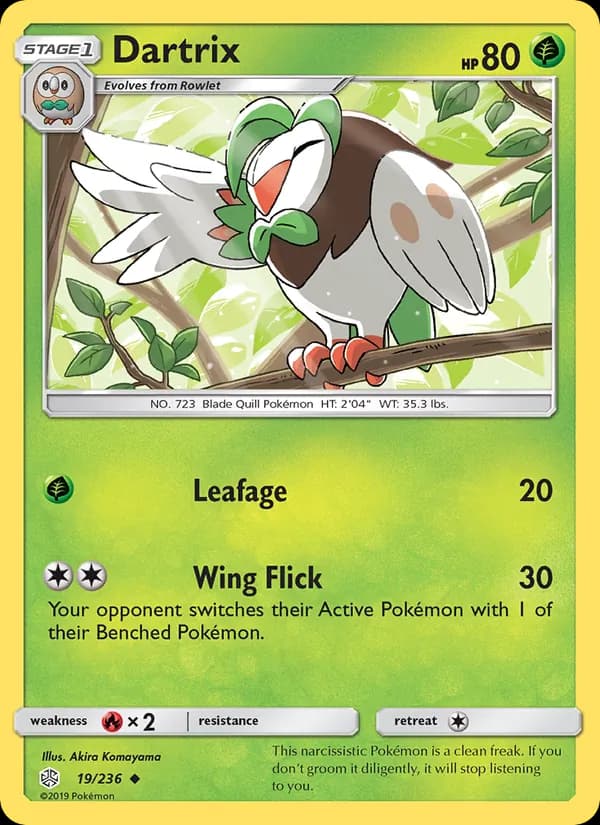 Dartrix card in English