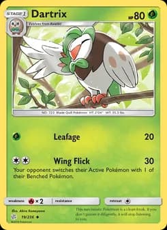 Dartrix card in English