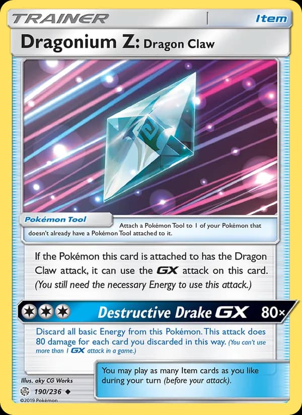 Dragonium Z: Dragon Claw card in English