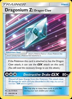 Dragonium Z: Dragon Claw card in English
