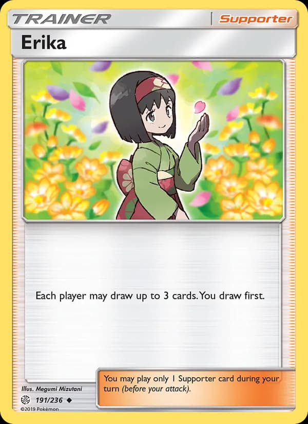 Erika card in English