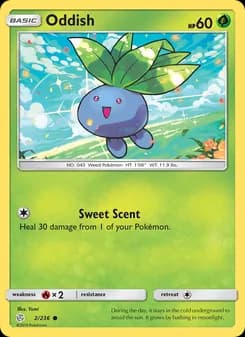 Oddish card in English