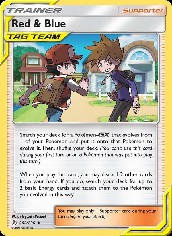 Red & Blue card in English