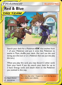 Red & Blue card in English