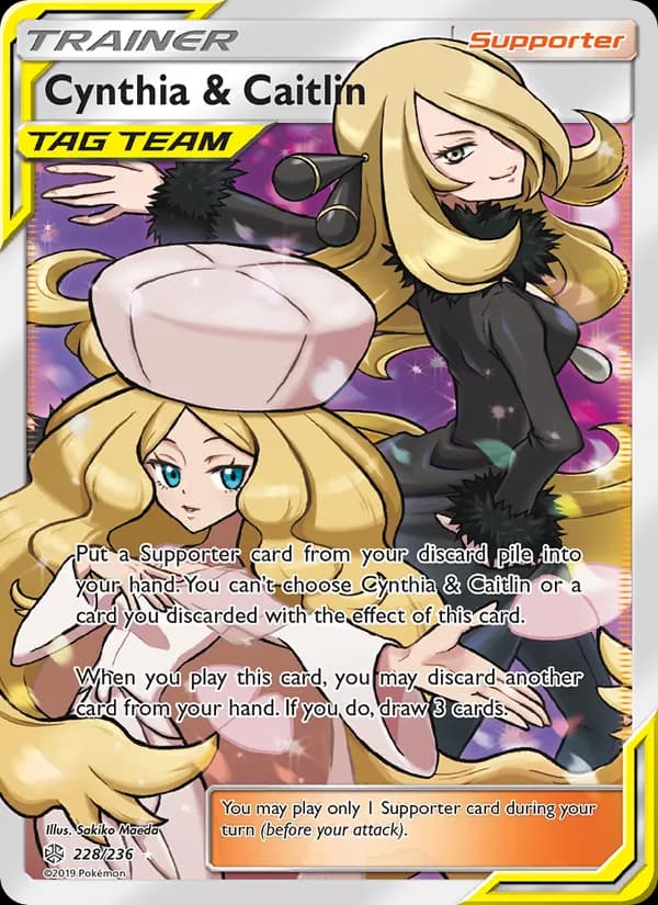 Cynthia & Caitlin card in English