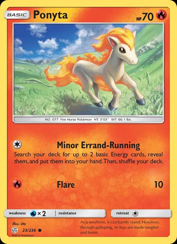 Ponyta card in English