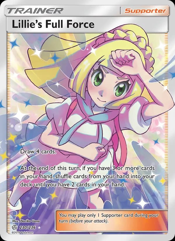Lillie’s Full Force card in English