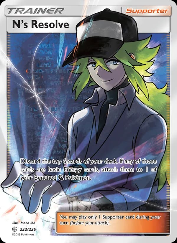 N’s Resolve card in English
