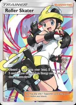 Roller Skater card in English