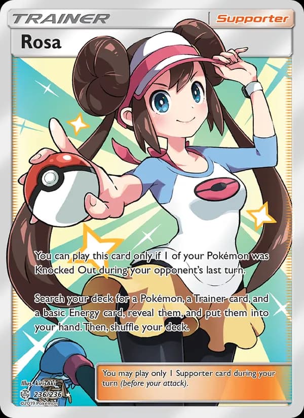 Rosa card in English