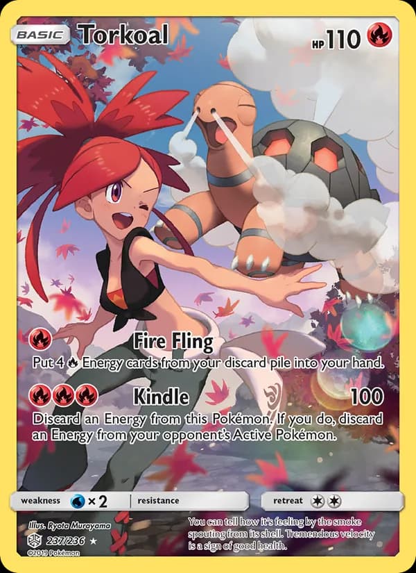 Torkoal card in English