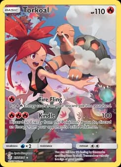 Torkoal card in English