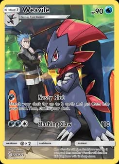 Weavile card in English