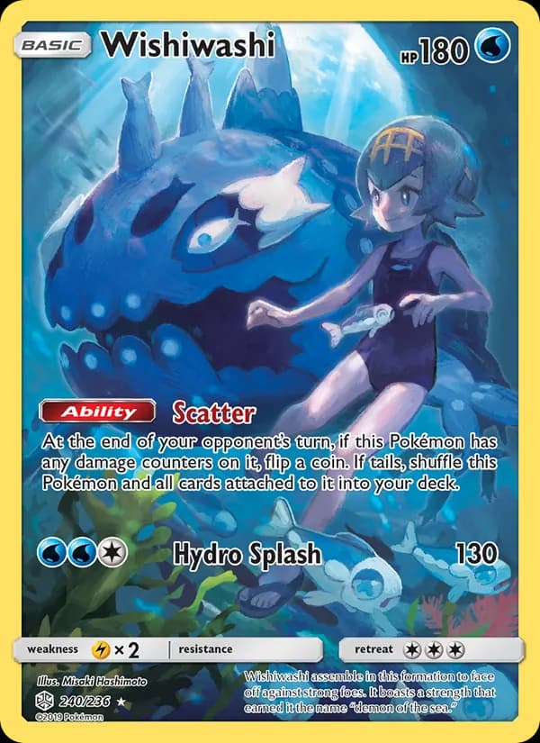 Wishiwashi card in English