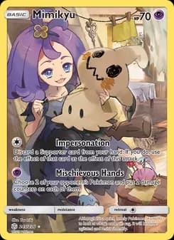 Mimikyu card in English