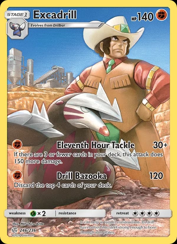 Excadrill card in English