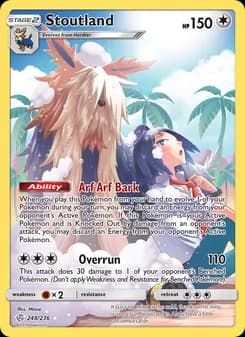 Stoutland card in English