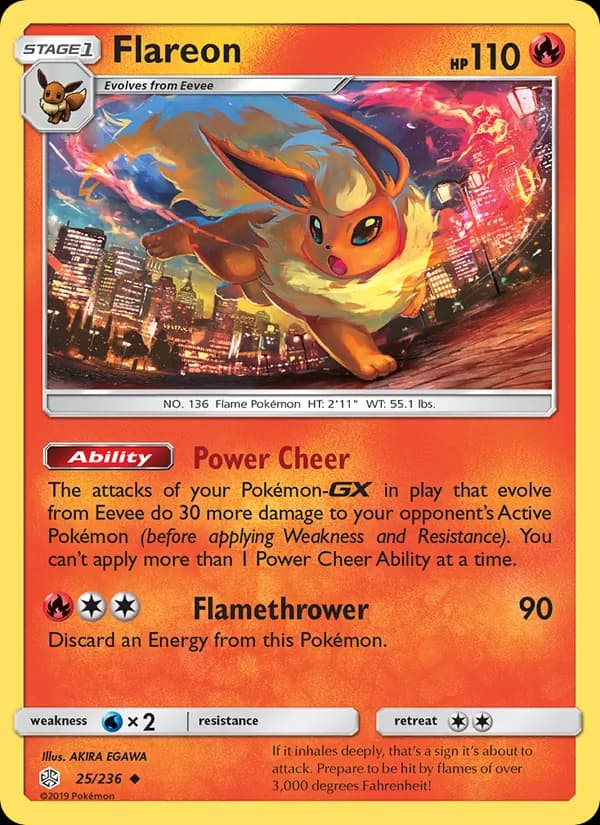 Flareon card in English