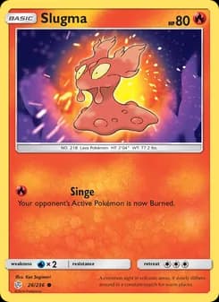 Slugma card in English