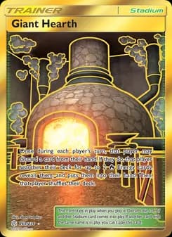 Giant Hearth card in English