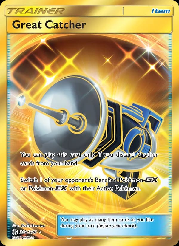 Great Catcher card in English