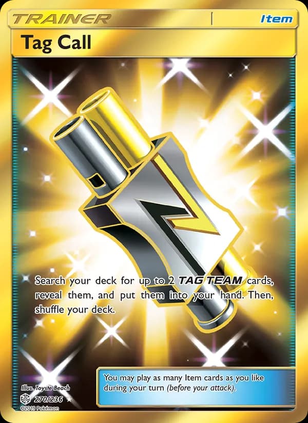 Tag Call card in English